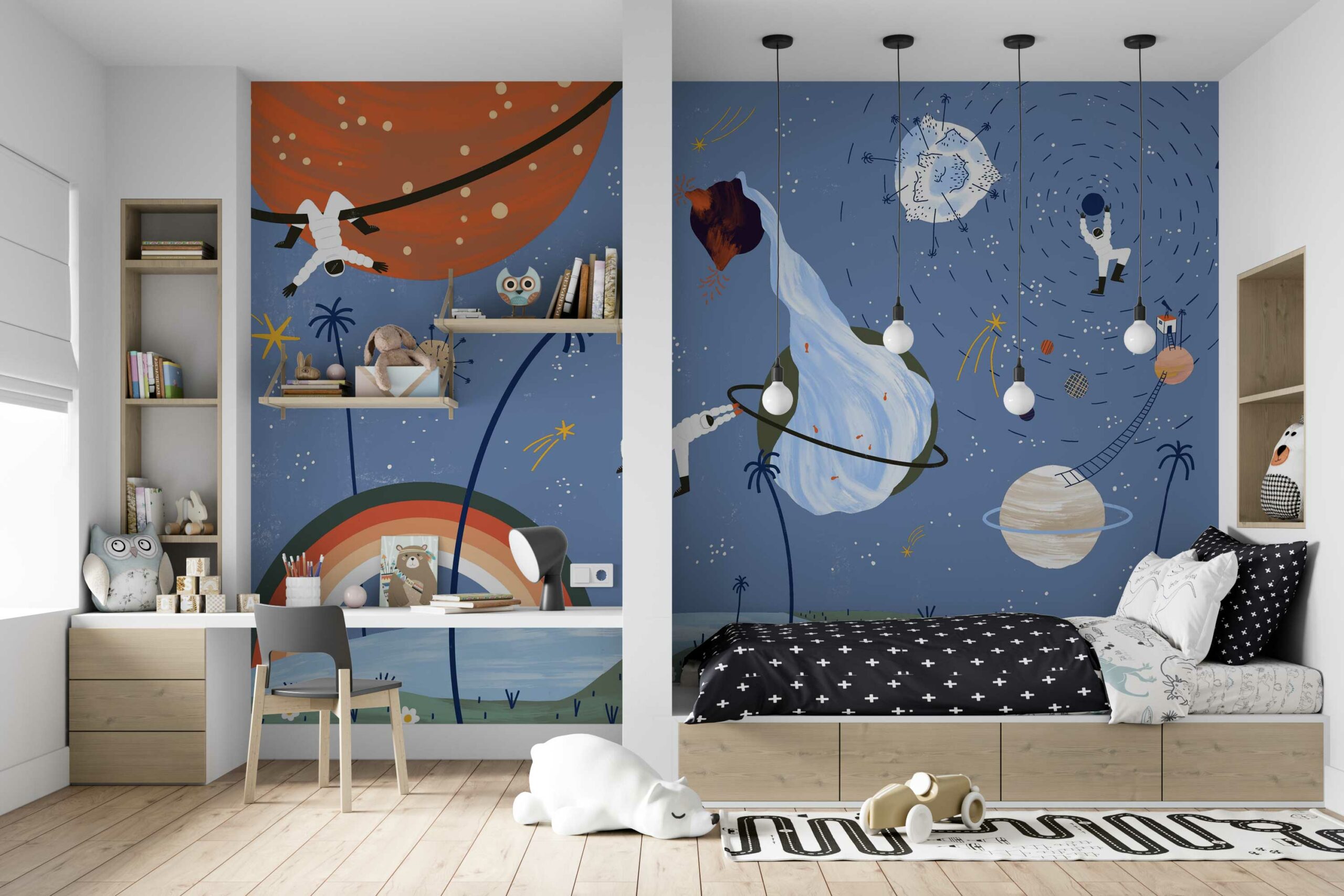 papier peint astronaute thomas pesquet