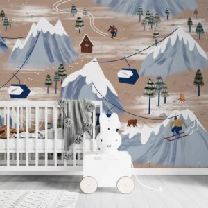 decor montagne papier peint