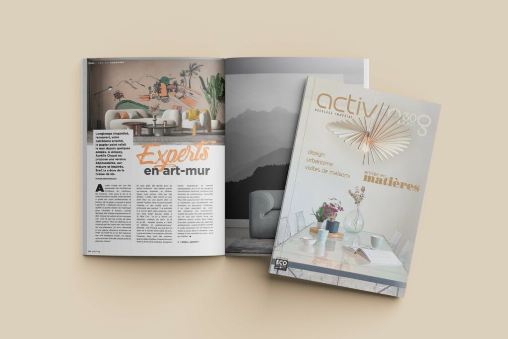 papier peint publicite